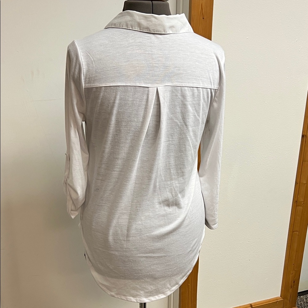 Eyeshadow White Button-Down Shirt - image 4